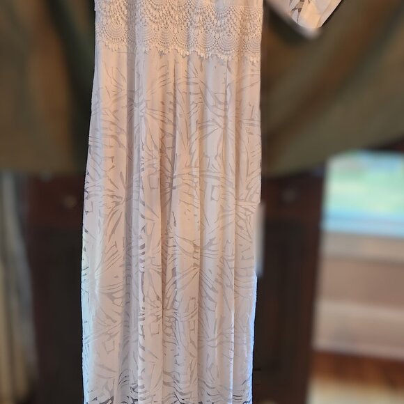 Cold Shoulder Kimono Sleeve Lane Bryant Maxi Dress - 18/20 - Picture 5 of 16